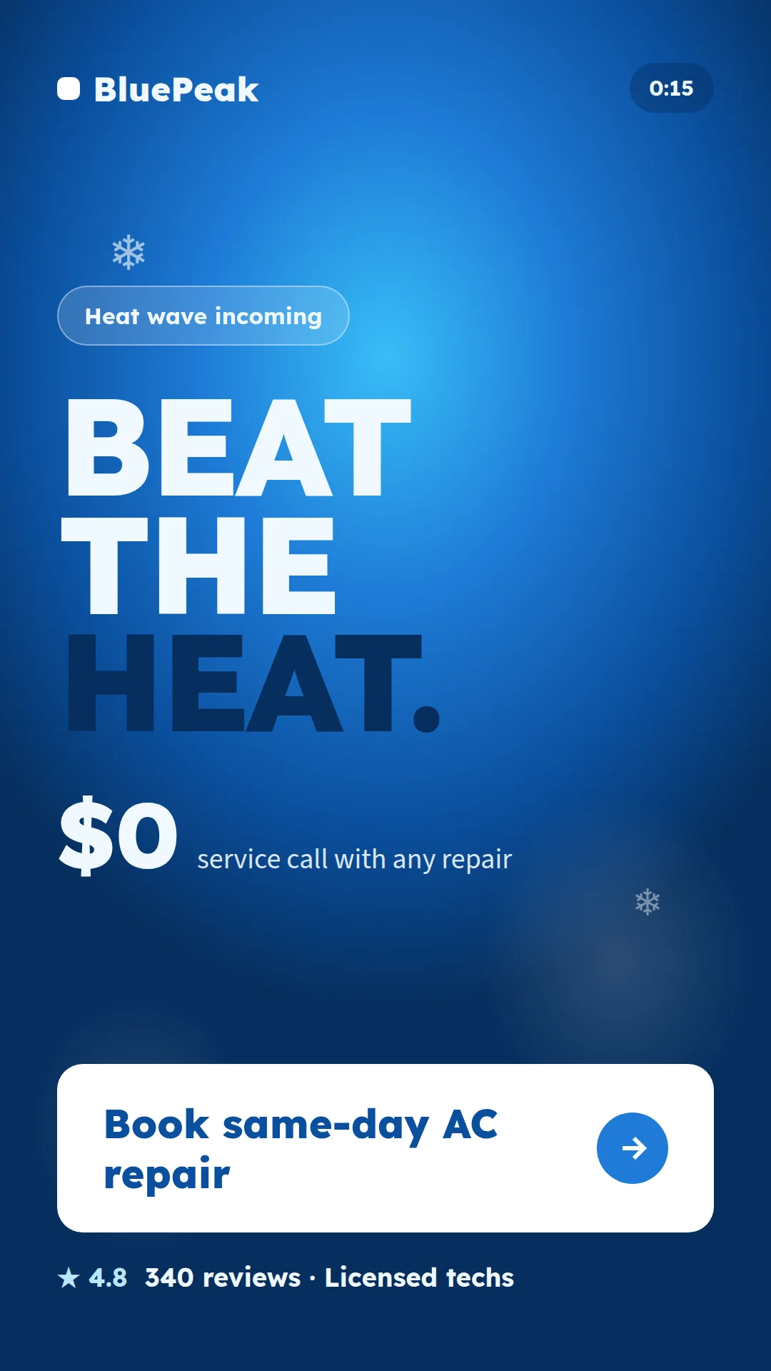 HVAC animated ad concept